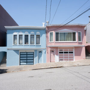 Blue and Pink Houses