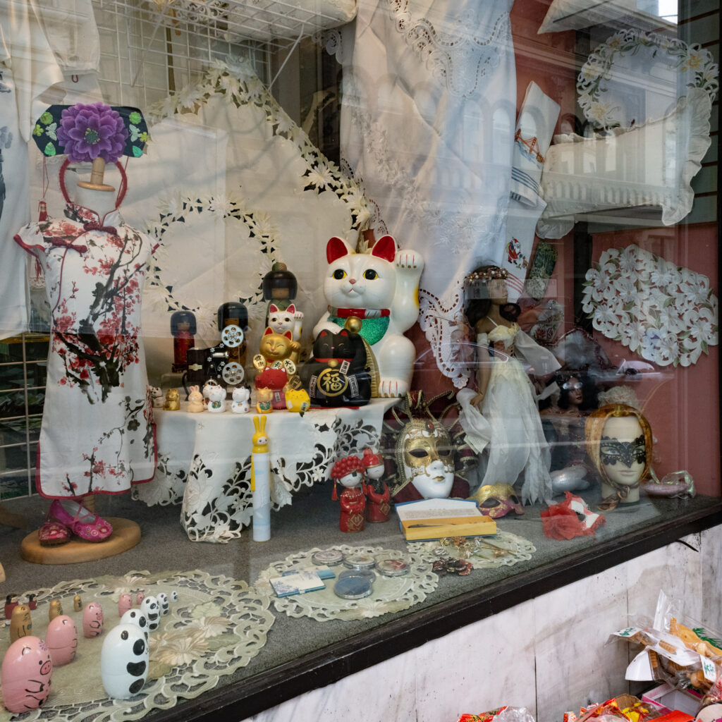 Chinatown Shop Window, Linens