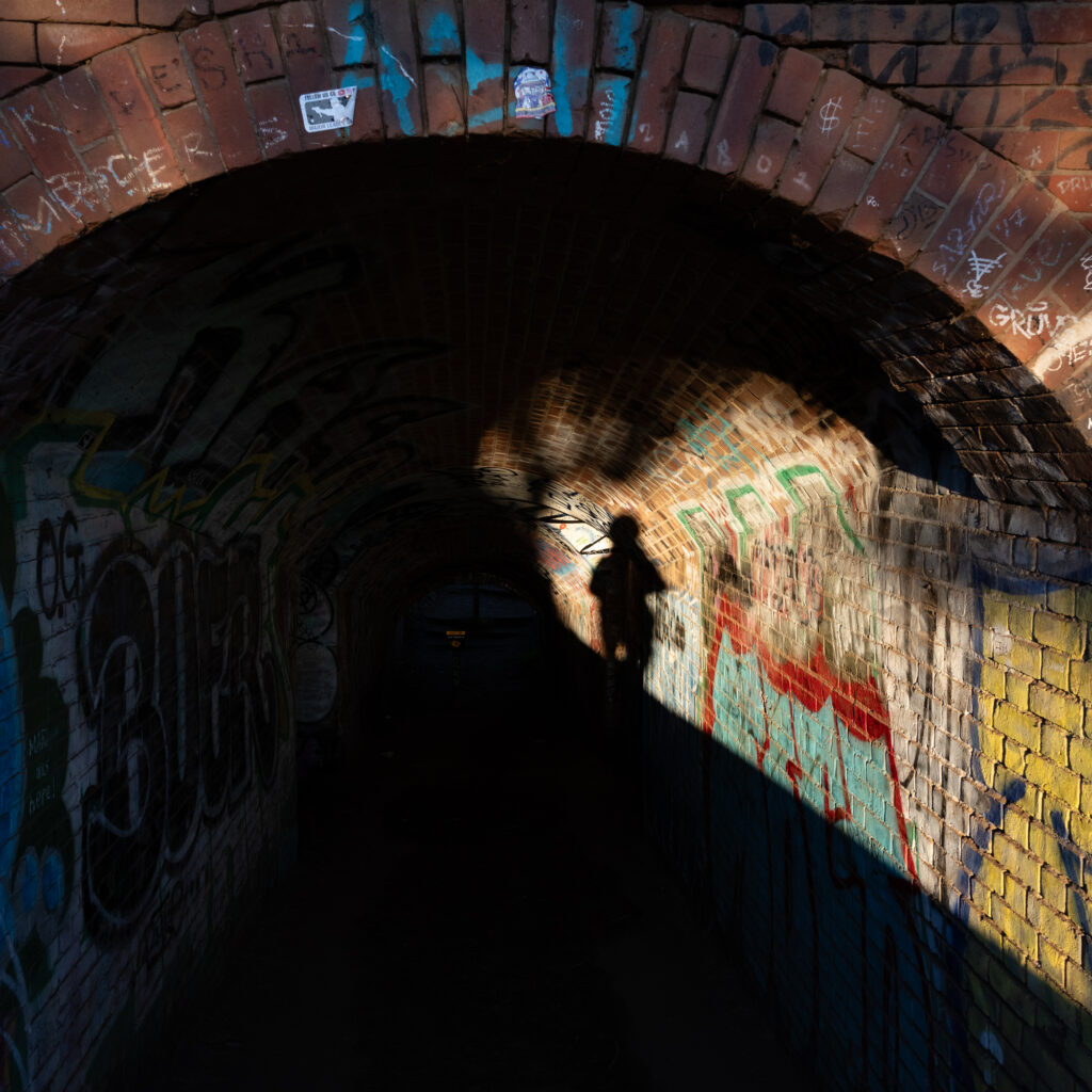 Shadow in Tunnel